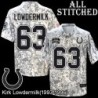 Camo Embroidered Kirk Lowdermilk Indianapolis Colts #63 Stitched Jersey