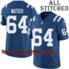 Blue Home Embroidered Trevor Matich Indianapolis Colts #64 Stitched Jersey