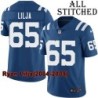 Blue Home Embroidered Ryan Lilja Indianapolis Colts #65 Stitched Jersey