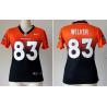 [Drift Fashion] WELKER Denver #83 Womens Football Jersey - Wes Welker Womens Football Jersey (Orange-Blue)_Free Shipping