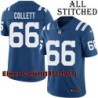 Blue Home Embroidered Elmer Collett Indianapolis Colts #66 Stitched Jersey