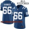 Blue Home Embroidered Don Shinnick Indianapolis Colts #66 Stitched Jersey