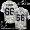 Camo Embroidered Don Shinnick Indianapolis Colts #66 Stitched Jersey