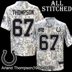 Camo Embroidered Arland Thompson Indianapolis Colts #67 Stitched Jersey