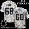 Camo Embroidered Byron Cowart Indianapolis Colts #68 Stitched Jersey