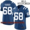 Blue Home Embroidered Dalton Tucker Indianapolis Colts #68 Stitched Jersey