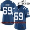 Blue Home Embroidered Deyshawn Bond Indianapolis Colts #69 Stitched Jersey