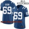 Blue Home Embroidered Randy Dixon Indianapolis Colts #69 Stitched Jersey