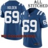 Blue Home Embroidered Will Holden Indianapolis Colts #69 Stitched Jersey