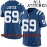 Blue Home Embroidered Winston Justice Indianapolis Colts #69 Stitched Jersey