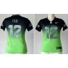[Drift Fashion] FAN Seattle #12 Womens Football Jersey - 12th Fan Womens Football Jersey (Blue-Green)_Free Shipping
