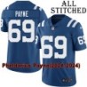 Blue Home Embroidered Pheldarius Payne Indianapolis Colts #69 Stitched Jersey