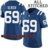 Blue Home Embroidered Matt Ulrich Indianapolis Colts #69 Stitched Jersey