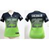 [Drift Fashion] SHERMAN Seattle #25 Womens Football Jersey - Richard Sherman Womens Football Jersey (Blue-Green)_Free Shipping