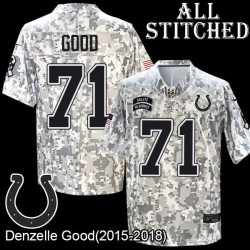 Camo Embroidered Denzelle Good Indianapolis Colts #71 Stitched Jersey