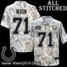 Camo Embroidered Xavier Nixon Indianapolis Colts #71 Stitched Jersey