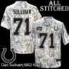 Camo Embroidered Dan Sullivan Indianapolis Colts #71 Stitched Jersey