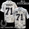 Camo Embroidered Kipp Vickers Indianapolis Colts #71 Stitched Jersey