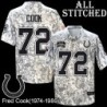 Camo Embroidered Fred Cook Indianapolis Colts #72 Stitched Jersey