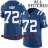 Blue Home Embroidered Garry Howe Indianapolis Colts #72 Stitched Jersey