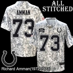 Camo Embroidered Richard Amman Indianapolis Colts #73 Stitched Jersey