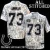 Camo Embroidered Richard Amman Indianapolis Colts #73 Stitched Jersey