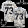Camo Embroidered Julien Davenport Indianapolis Colts #73 Stitched Jersey