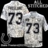 Camo Embroidered Blake Freeland Indianapolis Colts #73 Stitched Jersey