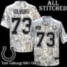 Camo Embroidered Tom Gilburg Indianapolis Colts #73 Stitched Jersey