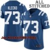 Blue Home Embroidered Joe Klecko Indianapolis Colts #73 Stitched Jersey