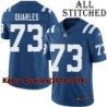 Blue Home Embroidered Kelcy Quarles Indianapolis Colts #73 Stitched Jersey