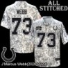 Camo Embroidered J'Marcus Webb Indianapolis Colts #73 Stitched Jersey