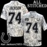 Camo Embroidered Ken Jackson Indianapolis Colts #74 Stitched Jersey