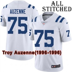 White Embroidered Troy Auzenne Indianapolis Colts #75 Stitched Jersey
