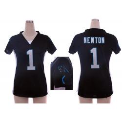 [Fashion I] NEWTON Carolina #1 Womens Football Jersey - Cam Newton Womens Football Jersey (Black)_Free Shipping