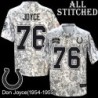 Camo Embroidered Don Joyce Indianapolis Colts #76 Stitched Jersey