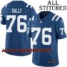Blue Home Embroidered Jerome Sally Indianapolis Colts #76 Stitched Jersey