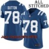 Blue Home Embroidered John Dutton Indianapolis Colts #78 Stitched Jersey