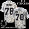 Camo Embroidered Steve Parker Indianapolis Colts #78 Stitched Jersey