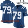 Blue Home Embroidered Jim Bailey Indianapolis Colts #79 Stitched Jersey