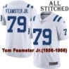 White Embroidered Tom Feamster Jr. Indianapolis Colts #79 Stitched Jersey