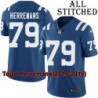 Blue Home Embroidered Todd Herremans Indianapolis Colts #79 Stitched Jersey