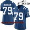 Blue Home Embroidered Don Morrison Indianapolis Colts #79 Stitched Jersey