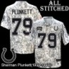 Camo Embroidered Sherman Plunkett Indianapolis Colts #79 Stitched Jersey