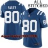 Blue Home Embroidered Aaron Bailey Indianapolis Colts #80 Stitched Jersey