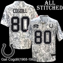 Camo Embroidered Gail Cogdill Indianapolis Colts #80 Stitched Jersey