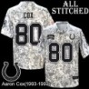 Camo Embroidered Aaron Cox Indianapolis Colts #80 Stitched Jersey