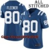 Blue Home Embroidered Coby Fleener Indianapolis Colts #80 Stitched Jersey