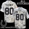 Camo Embroidered Coby Fleener Indianapolis Colts #80 Stitched Jersey