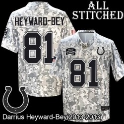 Camo Embroidered Darrius Heyward-Bey Indianapolis Colts #81 Stitched Jersey